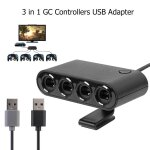 Adaptateur de contrleur gamecube 4 ports gc, adaptateur usb adapt pour nintendo switch wiiu / pc, support ...