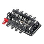 Adaptateur de contrleur de vitesse pour pc, rpartiteur d'extension de port 4d, 1  10 ventilateurs ...