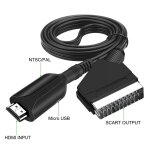 Adaptateur de convertisseur audio, entre compatible hdmi vers sortie vido pritel, tte audio compatible ...
