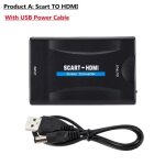 Adaptateur convertisseur audio vidéo haut de gamme, 1080p, compatible péritel vers hdmi, pour tv hd, ... Adaptateur convertisseur audio vidéo haut de gamme, 1080p, compatible péritel vers hdmi, pour tv hd, ...