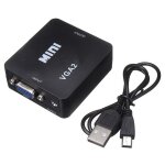 Adaptateur convertisseur audio vido mini full hd 1080p, vga vers hdmi, pour ordinateur portable, nouvel ...