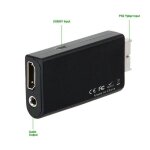 Adaptateur de convertisseur audio - vido portable ps2 vers hdmi, cble av pour playstation 2