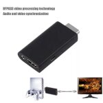 Adaptateur de convertisseur audio vido portable ps2 vers hdmi, cble av compatible pour playstation ...