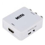 Adaptateur convertisseur audio vido, rca vers hdmi, av vers gana 1080p, mini rca composite cvbs
