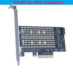 Adaptateur de convertisseur de fente de cl� m pci e 3. 0 x1 x4 � m. 2 nvme avec support de profil bas ...