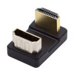 Adaptateur convertisseur hdmi mle vers hdmi femelle 4k @ 60 hz 180 degrs vers le haut