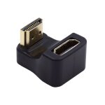 Adaptateur convertisseur hdmi m�le vers hdmi femelle 8k @ 60 hz 4k @ 120 hz 180 degr�s coud� vers le ...