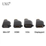 Adaptateur convertisseur mini dp displayport 4k 2k type c vers hdmi vga, avec cha�ne pour tablette, t�l�phone ...