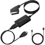 Adaptateur, convertisseur pritel vers hdmi avec cble hdmi, scart vers hdmi, pour full hd tv 720p / ...