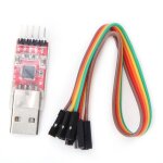 Adaptateur de convertisseur série de module usb vers ttl 5 broches avec fil de raccordement Adaptateur de convertisseur série de module usb vers ttl 5 broches avec fil de raccordement
