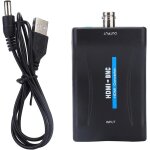 Adaptateur de convertisseur de signal vidéo composite hdmi vers bnc et audio 3, 5 mm 480i 576i connecteur ... Adaptateur de convertisseur de signal vidéo composite hdmi vers bnc et audio 3, 5 mm 480i 576i connecteur ...