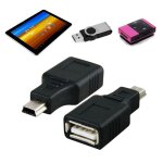 Adaptateur convertisseur usb 2. 0 � 5 broches, adaptateur d'extension femelle � m�le, mini chargeur pour ...