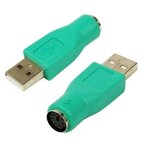 Adaptateur convertisseur usb mle vers ps / 2 femelle pour pc, clavier et souris d'ordinateur