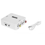 Adaptateur de convertisseur vidéo hdmi à mini composite cvbs rca av, vieux téléviseur 1080p hrca, promotion, ... Adaptateur de convertisseur vidéo hdmi à mini composite cvbs rca av, vieux téléviseur 1080p hrca, promotion, ...