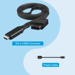 Adaptateur de convertisseur compatible wii vers hdmi, adaptateur de cble wii2hdmi pour moniteur wii ...