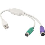 Adaptateur de cordon de câble usb ps2 pour clavier et souris avec interface ps / 2, contrôleur usb intégré ... Adaptateur de cordon de câble usb ps2 pour clavier et souris avec interface ps / 2, contrôleur usb intégré ...