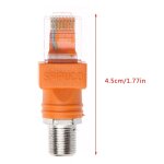 Adaptateur de coupleur de baril coaxial f femelle à rj45 mâle, convertisseur de connecteur rj45 à rf, ... Adaptateur de coupleur de baril coaxial f femelle à rj45 mâle, convertisseur de connecteur rj45 à rf, ...