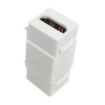 Adaptateur de coupleur jack keystone f / f, hdmi 1. 4, femelle  femelle, pour plaque murale, colo blanc ...
