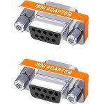 Adaptateur db9 null modem femelle vers femelle, coupleur db9 null modem, adaptateur de changeur de genre ...