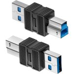 Adaptateur pour disque dur externe, adaptateur usb b 3. 0 - connecteur plug and pour scanner, hub, ordinateur ...