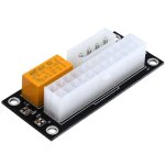 Adaptateur double psu atx 24 broches  4 broches sata, cble d'extension de carte de dmarrage, pour ...