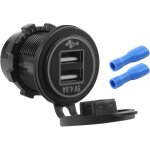 Adaptateur double usb 5 v 4, 8 a pour voiture bateau rv 12 v 24 v[x1907]