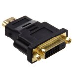 Adaptateur dvi 24 5 femelle vers hdmi m�le, connecteur dvi - hdmi full hd pour ancien pc et ecran hdmi ...