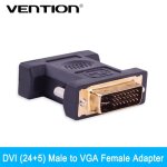Adaptateur dvi (24 + 5) mle vers vga femelle, convertisseur dvi vers vga