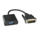 Adaptateur dvi m�le vers vga femelle, full hd 1080p dvi - d vers vga 24 + 1 25 broches � 15 broches, ...