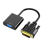 Adaptateur dvi vers vga, dvi - d p, full hd, 24 + 1, 25 broches  15 broches, convertisseur de vido, ...