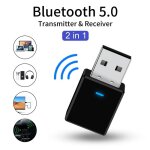 Adaptateur émetteur 2 en 1, usb sans fil, bluetooth, prise jack 3. 5mm pour auto muziek audio, récepteur ... Adaptateur émetteur 2 en 1, usb sans fil, bluetooth, prise jack 3. 5mm pour auto muziek audio, récepteur ...