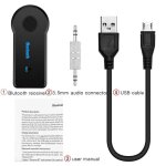 Adaptateur emetteur rcepteur sans fil bluetooth, prise jack 3. 5mm pour voiture, musique, audio, aux ...