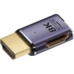 Adaptateur d'extension hdmi 8k m�le vers hdmi 2. 1 femelle plat horizontal a 90 degr�s coud� a gauche ...