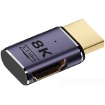 Adaptateur d'extension hdmi 8k mle vers hdmi 2. 1 femelle plat horizontal 90 degrs uhd angle droit ...
