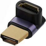 Adaptateur d'extension hdmi 8k m�le vers hdmi 2. 1 femelle vertical 90 degr�s vers le haut coud� uhd ...