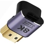 Adaptateur d'extension hdmi mle vers hdmi 2. 1 femelle coud vertical  90 degrs compatible hdtv 8k ...