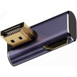 Adaptateur d'extension hdmi mle vers hdmi 2. 1 femelle profil bas vertical a 90 degrs vers le bas coud ...