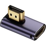 Adaptateur d'extension hdmi mle vers hdmi 2. 1 femelle, profil bas, vertical, coud a 90 degrs, uhd ...