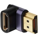 Adaptateur d'extension hdmi mle vers hdmi 2. 1 femelle vertical coud a 90 degrs uhd 8k 60 hz hdtv[por524364 ...