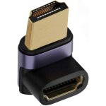 Adaptateur d'extension hdmi mle vers hdmi 2. 1 femelle vertical coud  90 degrs uhd compatible hdtv ...