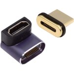Adaptateur d'extension magn�tique hdmi 2. 1 8k 19 broches hdmi type a m�le vers femelle coud� vers le ...