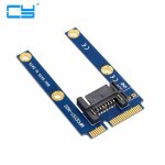 Adaptateur adaptateur d'extension pour mini disque dur pcie pci e pci express msata ssd vers sata 7 broches, ...