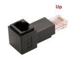 Adaptateur d'extension de r�seau ethernet lan m�le � femelle, multi angle rj45 haut / bas, 8p8c ftp utp ...