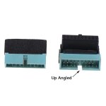 Adaptateur d'extension usb 3. 0 20 broches mle  femelle coud  90 degrs pour carte mre