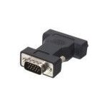 Adaptateur avec fiche dvi - i 24 + 4 + 1 pins femelle et fiche vga mâle Adaptateur avec fiche dvi - i 24 + 4 + 1 pins femelle et fiche vga mâle