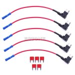 Adaptateur de fusible mini atm, 5 pi�ces, double circuit, support adaptateur pour voiture et camion