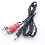 Adaptateur de haut - parleur audio, jack 3. 5mm, mini prise vers 2 m�les rca st�r�o, cordon d'extension, ...