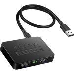 Adaptateur hdmi 1 en 2 sorties - rpartiteur hdmi avec synchronisation audio - 1 entre - 2 sorties - ...
