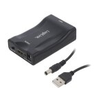 Adaptateur hdmi 1. 3 femelle vers peritel femelle noir