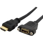 Adaptateur hdmi 1m - câble hdmi 4k30hz haut débit pour montage sur panneau - bande passante 10. 2 gbps ... Adaptateur hdmi 1m - câble hdmi 4k30hz haut débit pour montage sur panneau - bande passante 10. 2 gbps ...